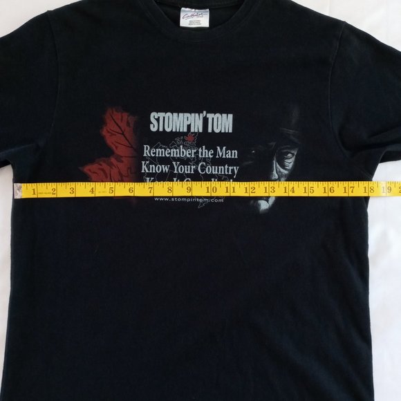 Stompin Tom Proud Canadian black Tee - Picture 6 of 7